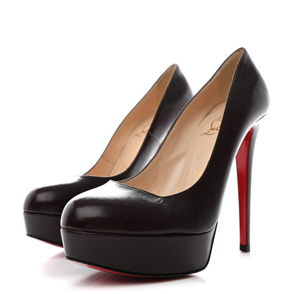 Christian Louboutin Kid Hi Elisa 100 Platform Pumps 37.5 Bordeaux 3 of 11