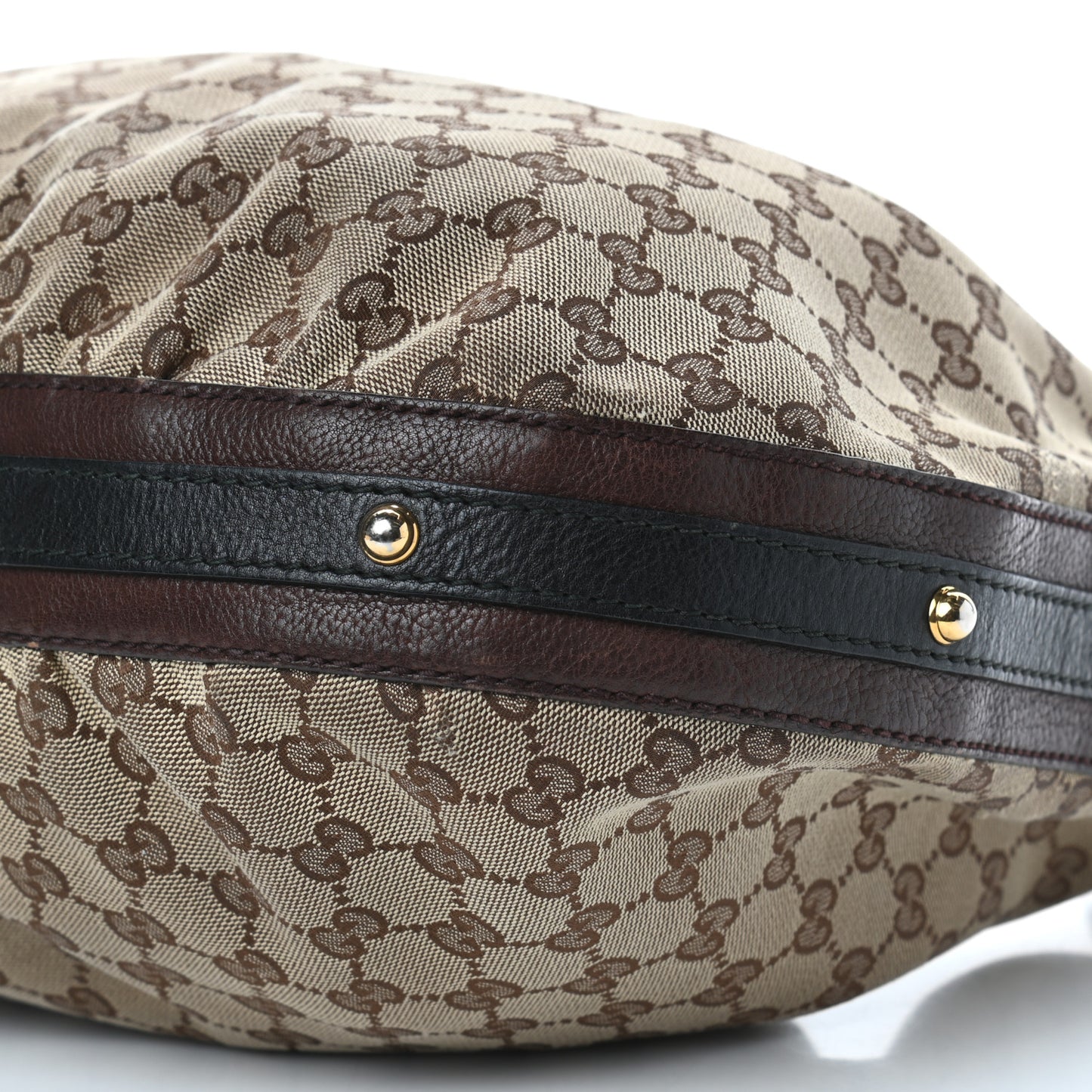 Monogram Medium Interlocking Hobo Dark Brown
