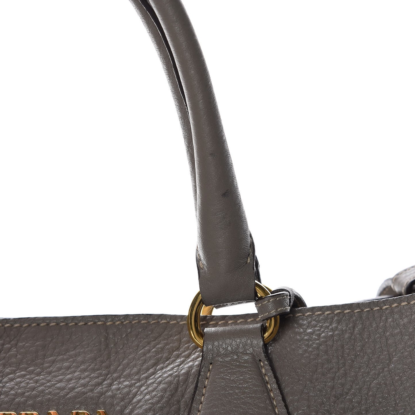 Vitello Daino Side Zip Tote Argilla