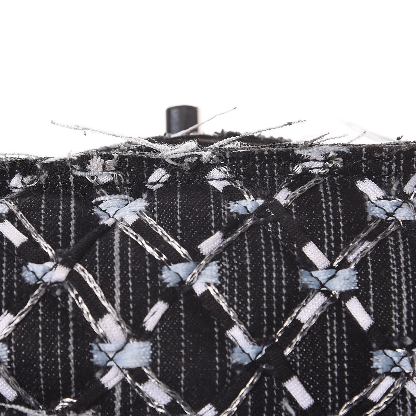 Denim Woven Medium Flap Light Blue