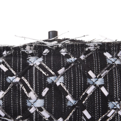 Chanel Denim Woven Medium Flap Light Blue 12 of 14