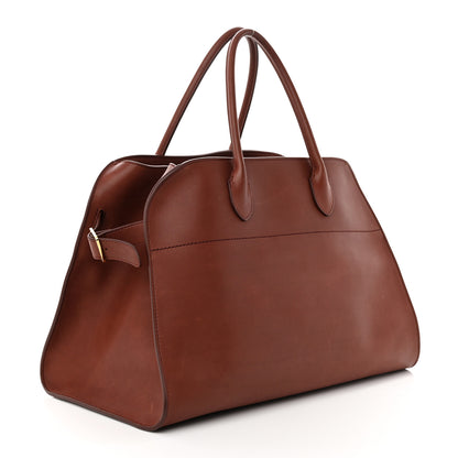 The Row Polished Saddle Calfskin Soft Margaux 15 Cognac 3 of 18