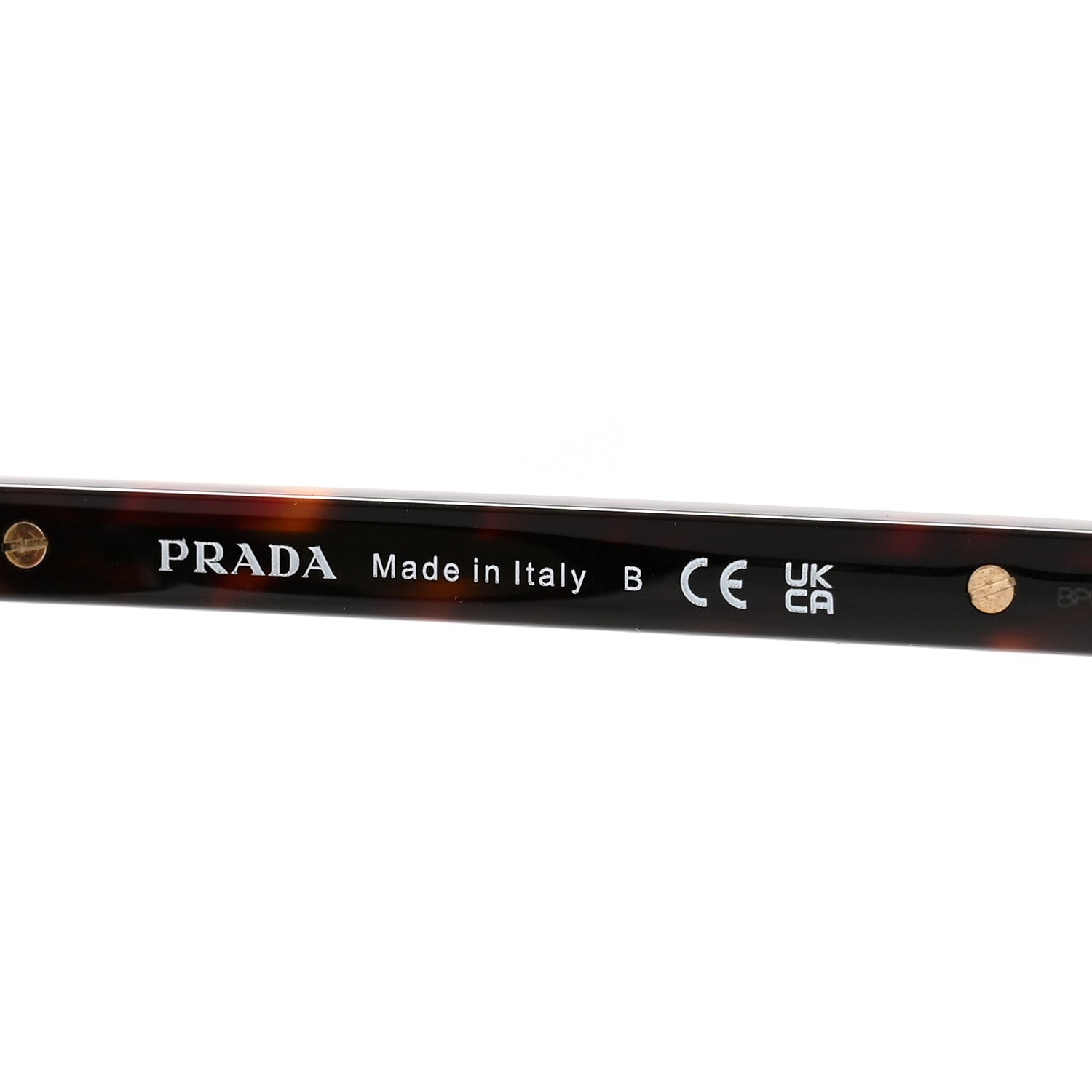Prada Acetate Iconic Metal Plaque Sunglasses SPR B15 Chamomile 5 of 7