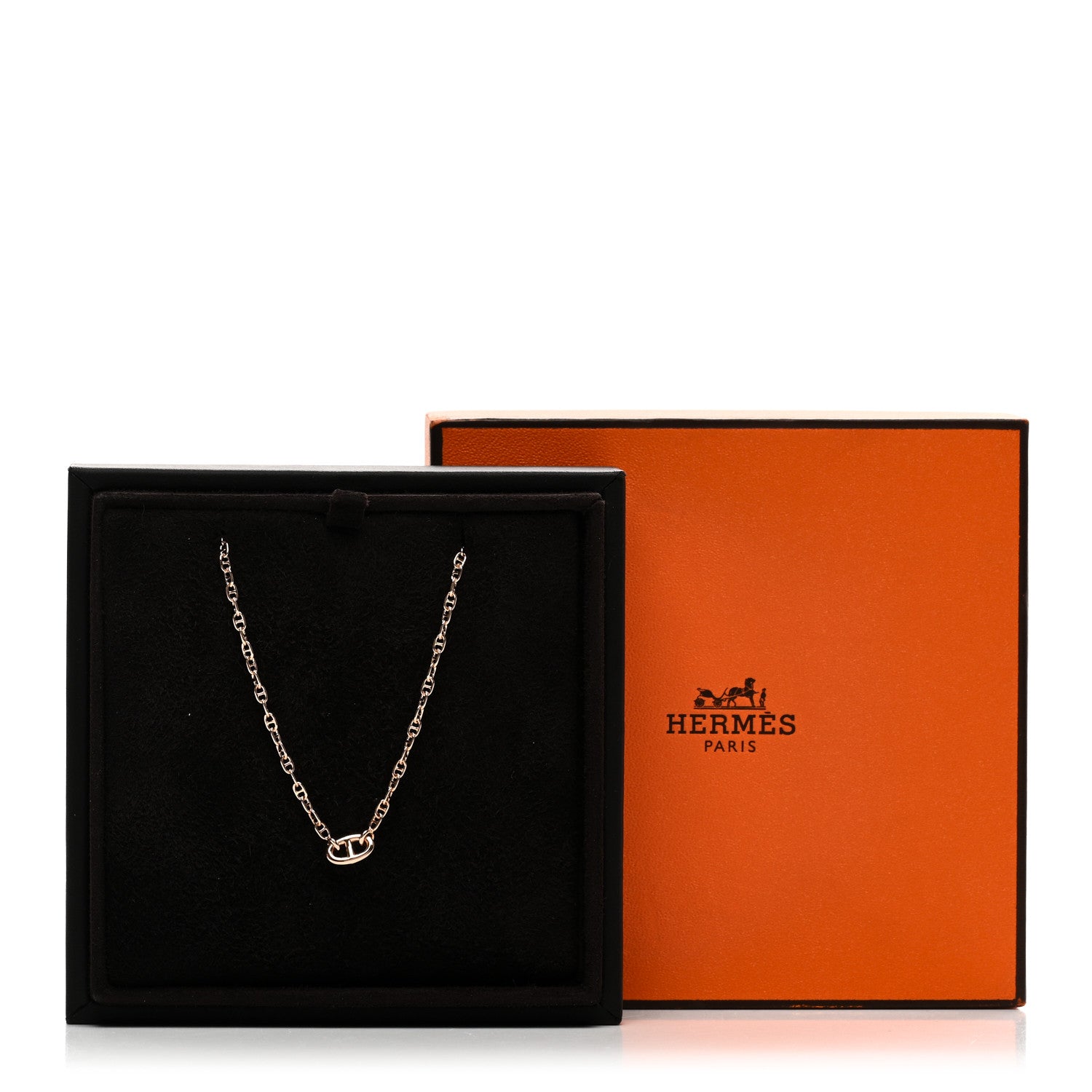 Hermes 18K Rose Gold TPM Farandole Pendant Necklace ST 5 of 5