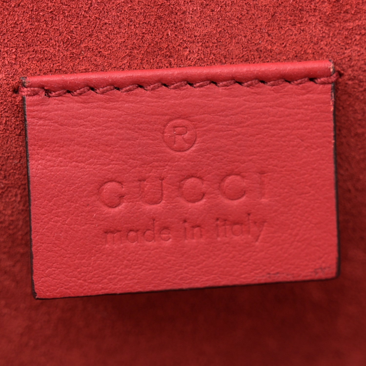 Gucci GG Supreme Monogram Suede Cudu Medium Dionysus Shoulder Bag Beige Ebony Vulcanic Red 6 of 16