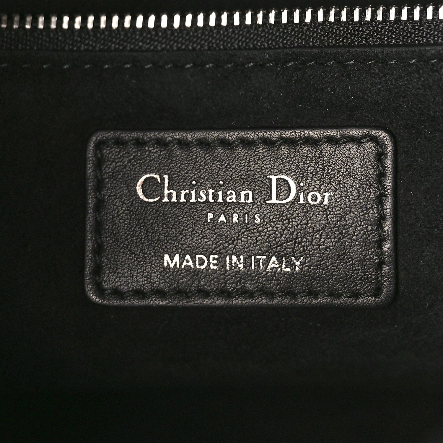 Christian Dior Calfskin Studded Flower Medium Lady Dior Black 6 of 8