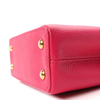 Louis Vuitton Taurillon Flower Chain Capucines Mini  Rose Pondicherry 9 of 9