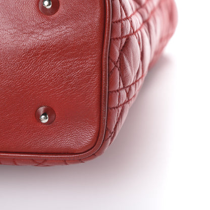 Christian Dior Lambskin Cannage Large Lady Dior Red 12 of 15