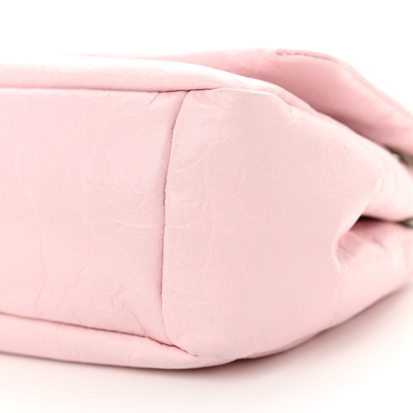 Arena Calfskin Mini Monaco Chain Shoulder Bag Petal Pink