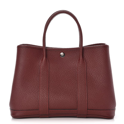 Hermes Vache Country Garden Party 30 TPM Rouge H 1 of 8