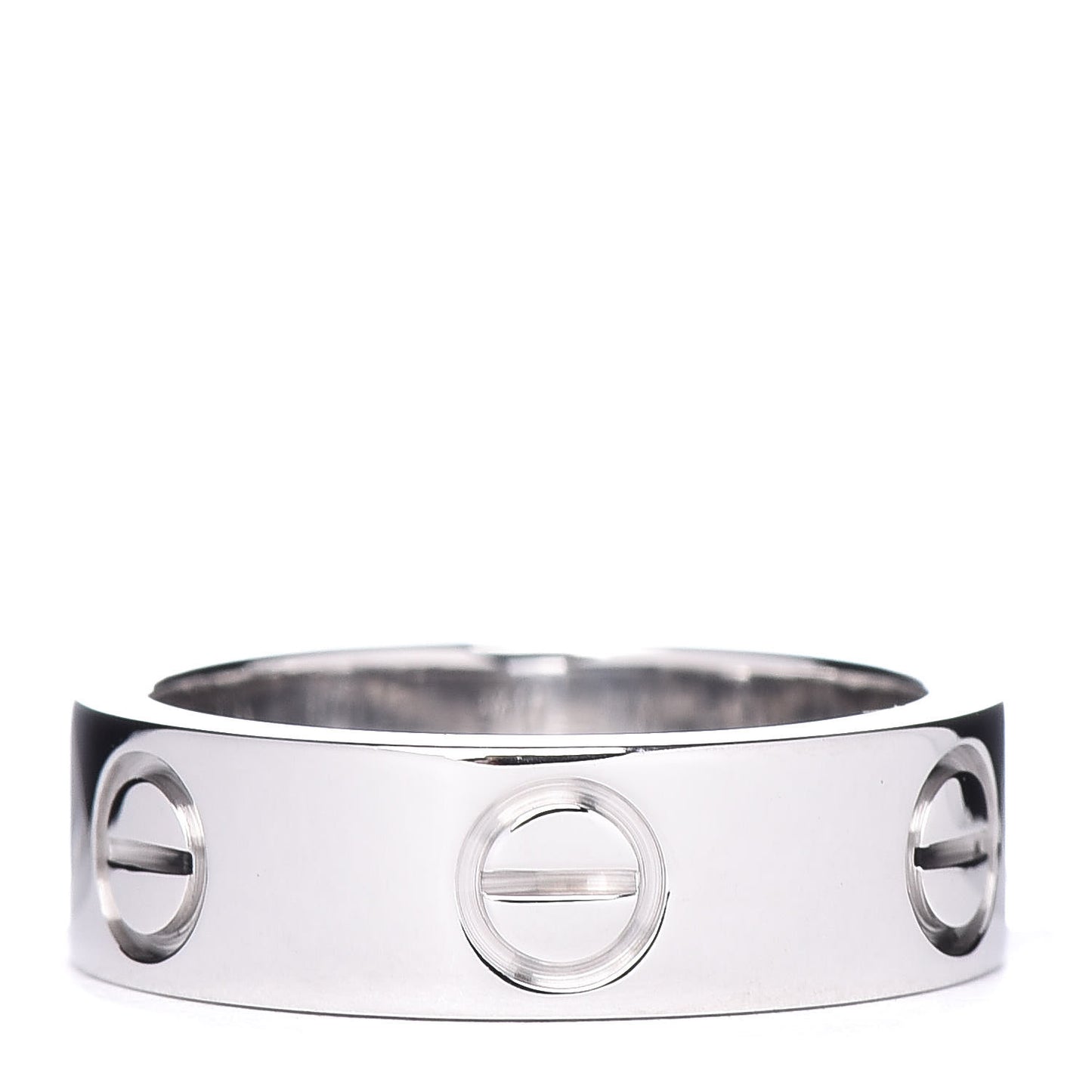 18K White Gold 5.5mm LOVE Ring 49 4.75