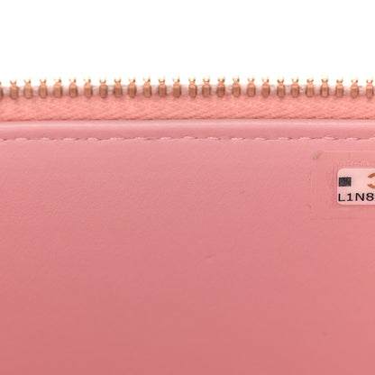 Chanel Lambskin Quilted Pearl Enamel Small Vanity Case With Chain Light Pink 7 of 10