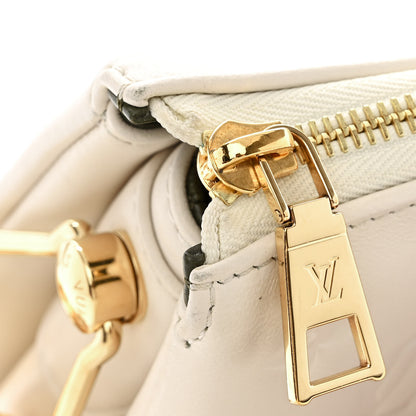 Louis Vuitton Lambskin Embossed Monogram Coussin PM Beige Cream 13 of 14