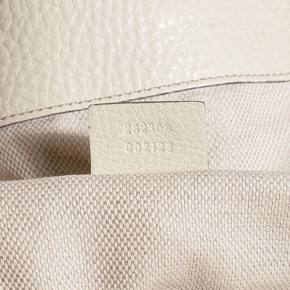 Gucci Pebbled Calfskin Large Soho Shoulder Bag Off White 7 of 7