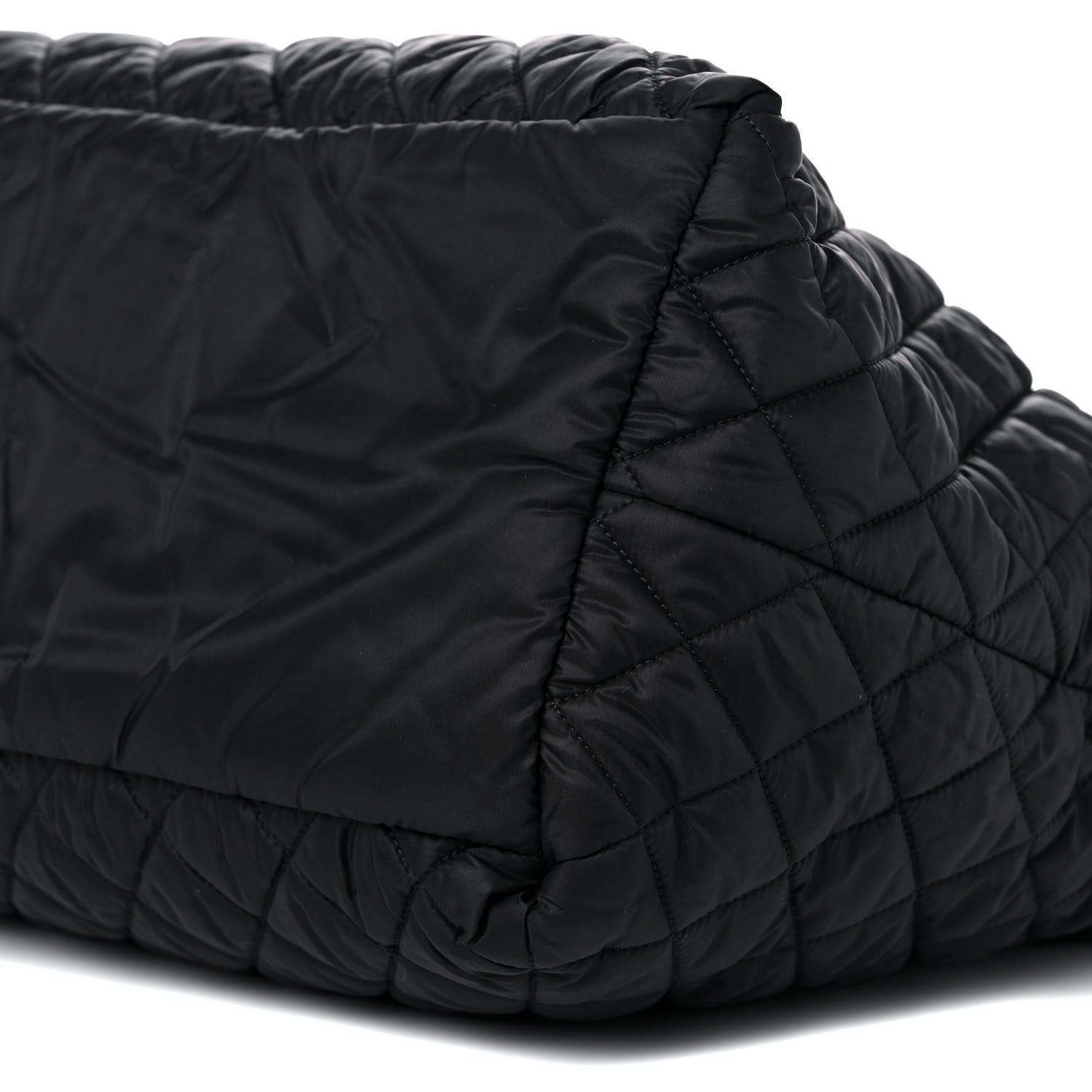 Chanel Nylon Quilted Large Coco Cocoon Tote Black 9 of 9