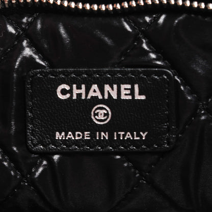 Chanel Patent Calfskin Quilted Beauty CC Clutch Black 6 of 7