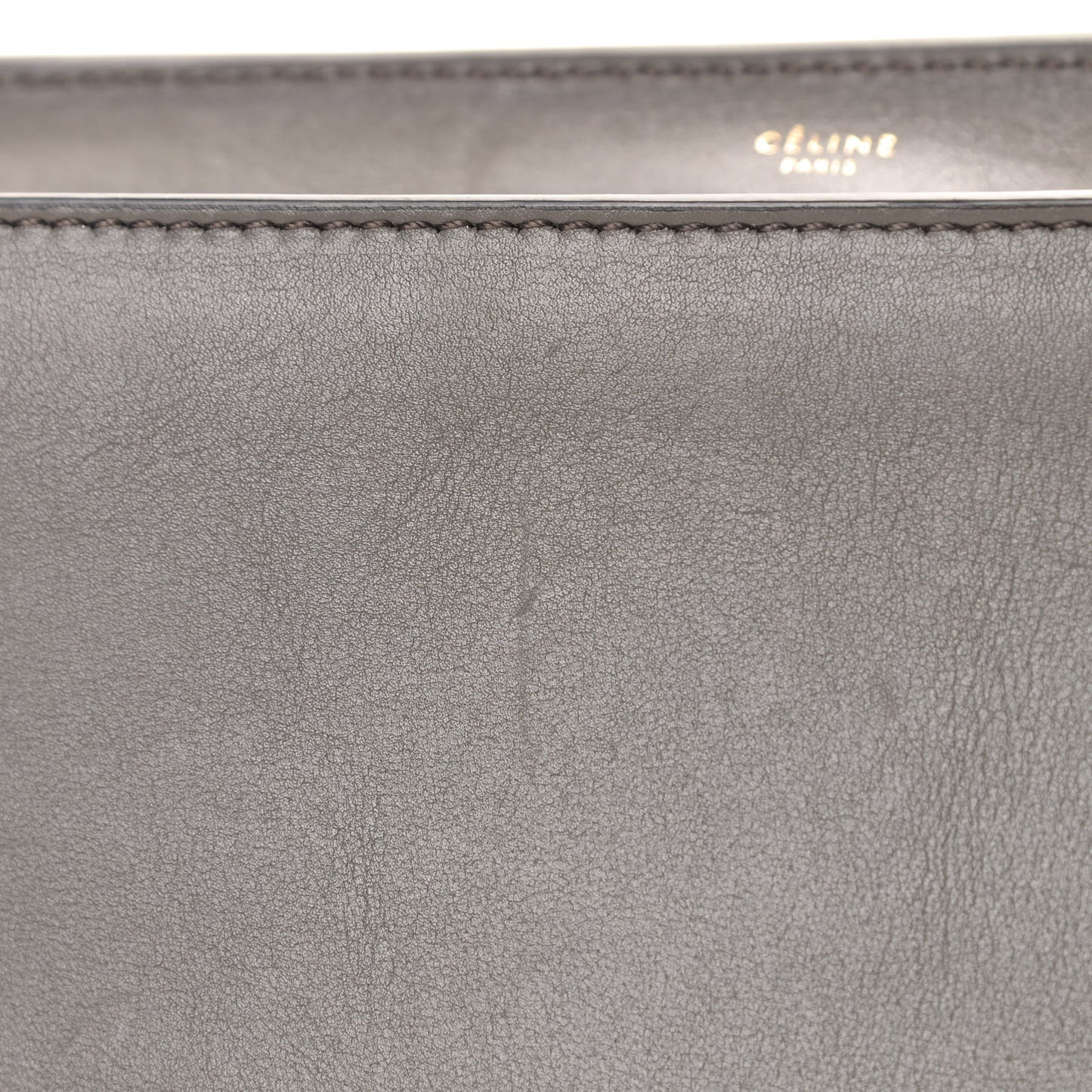 Calfskin Suede Medium Tri-Color Trapeze Taupe