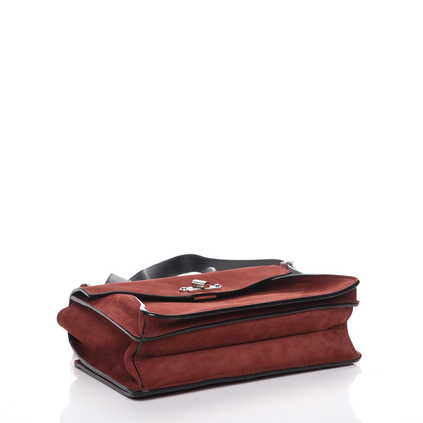Suede Small Hava Top Handle Bag Midnight Plum