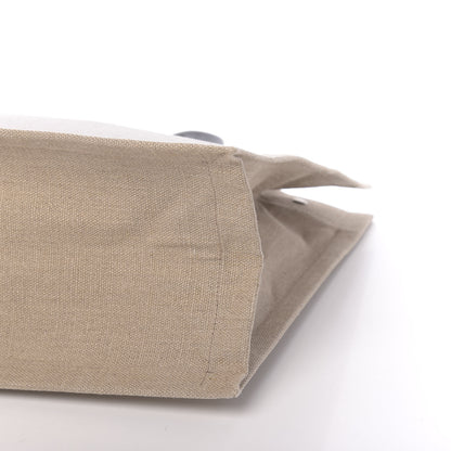 Saint Laurent Linen Calfskin Rive Gauche Tote Optic White 9 of 9