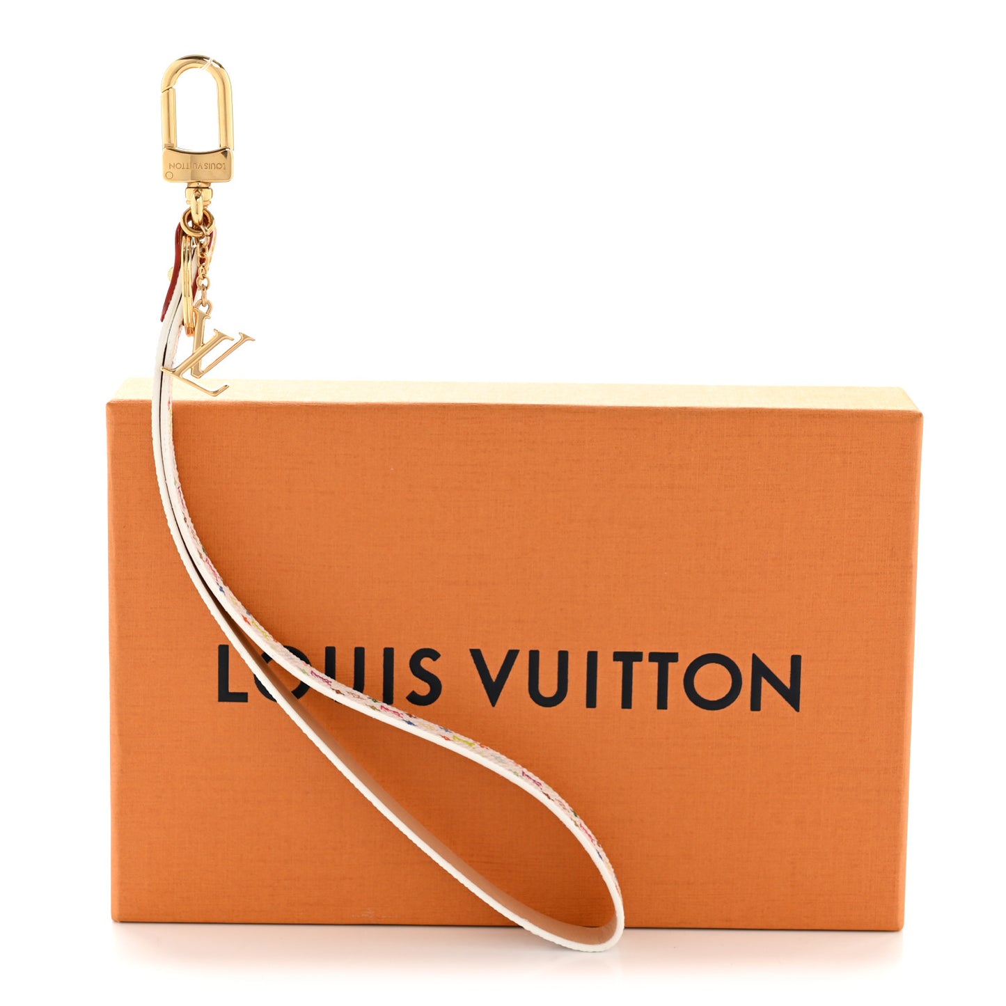 LV X TM Monogram Multicolor Dragonne XXL Key Holder White
