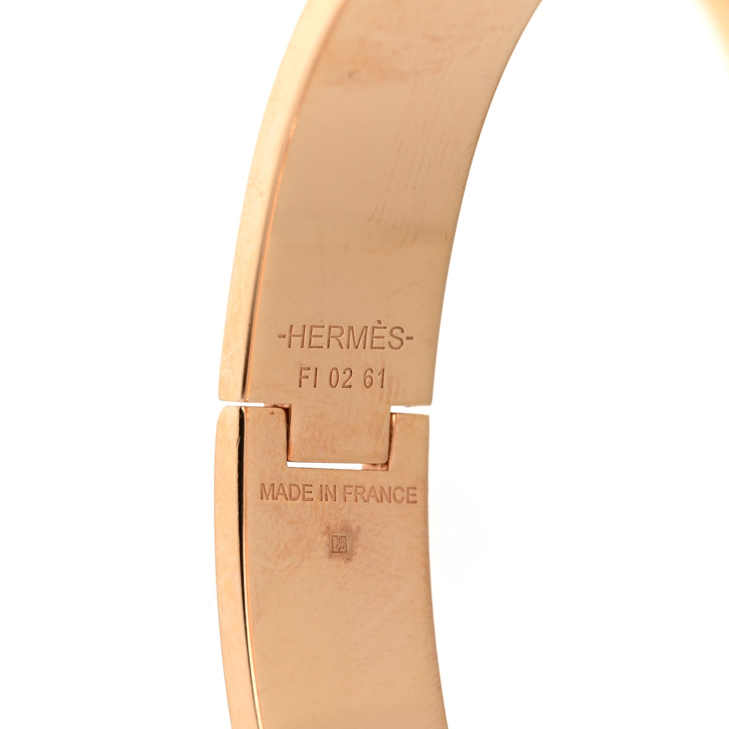 Hermes Enamel Narrow Clic Clac H Bracelet PM Rose Candeur 4 of 5