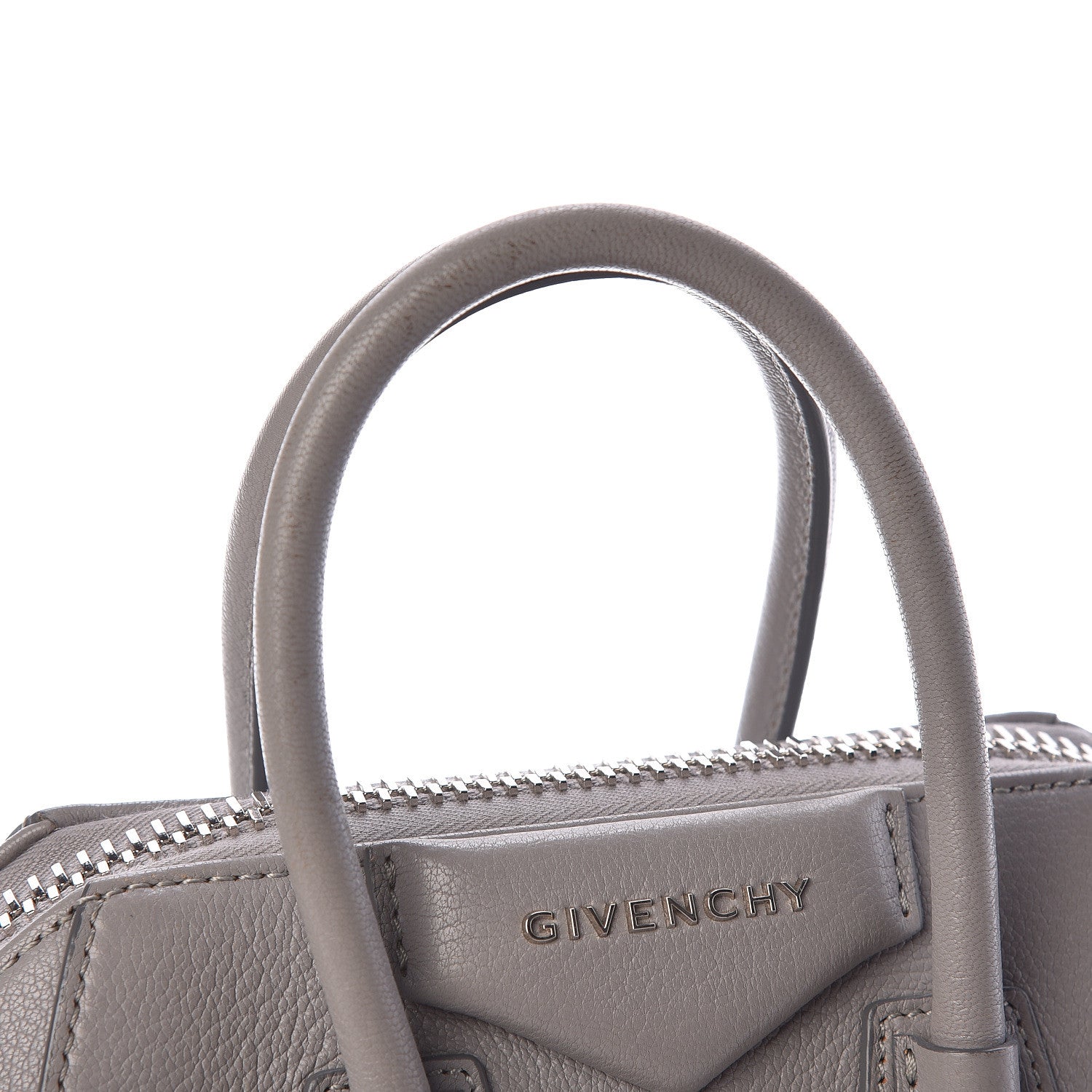 Givenchy Sugar Goatskin Mini Antigona Pearl Grey 15 of 16