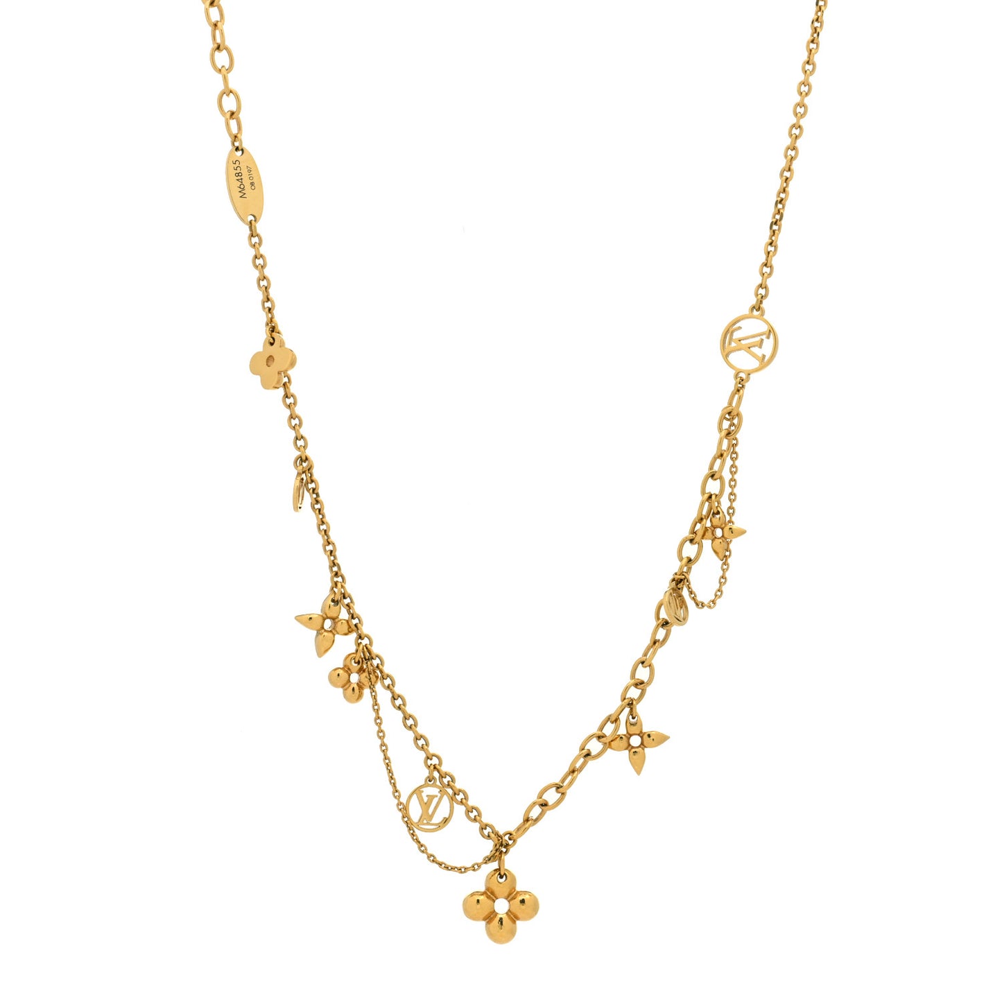 Metal Blooming Supple Necklace Gold