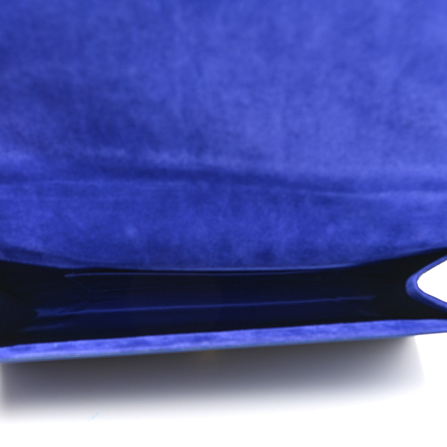 Patent Calfskin Monogram Large Belle De Jour Clutch Royal Blue