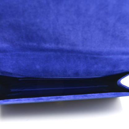 Saint Laurent Patent Calfskin Monogram Large Belle De Jour Clutch Royal Blue 5 of 7