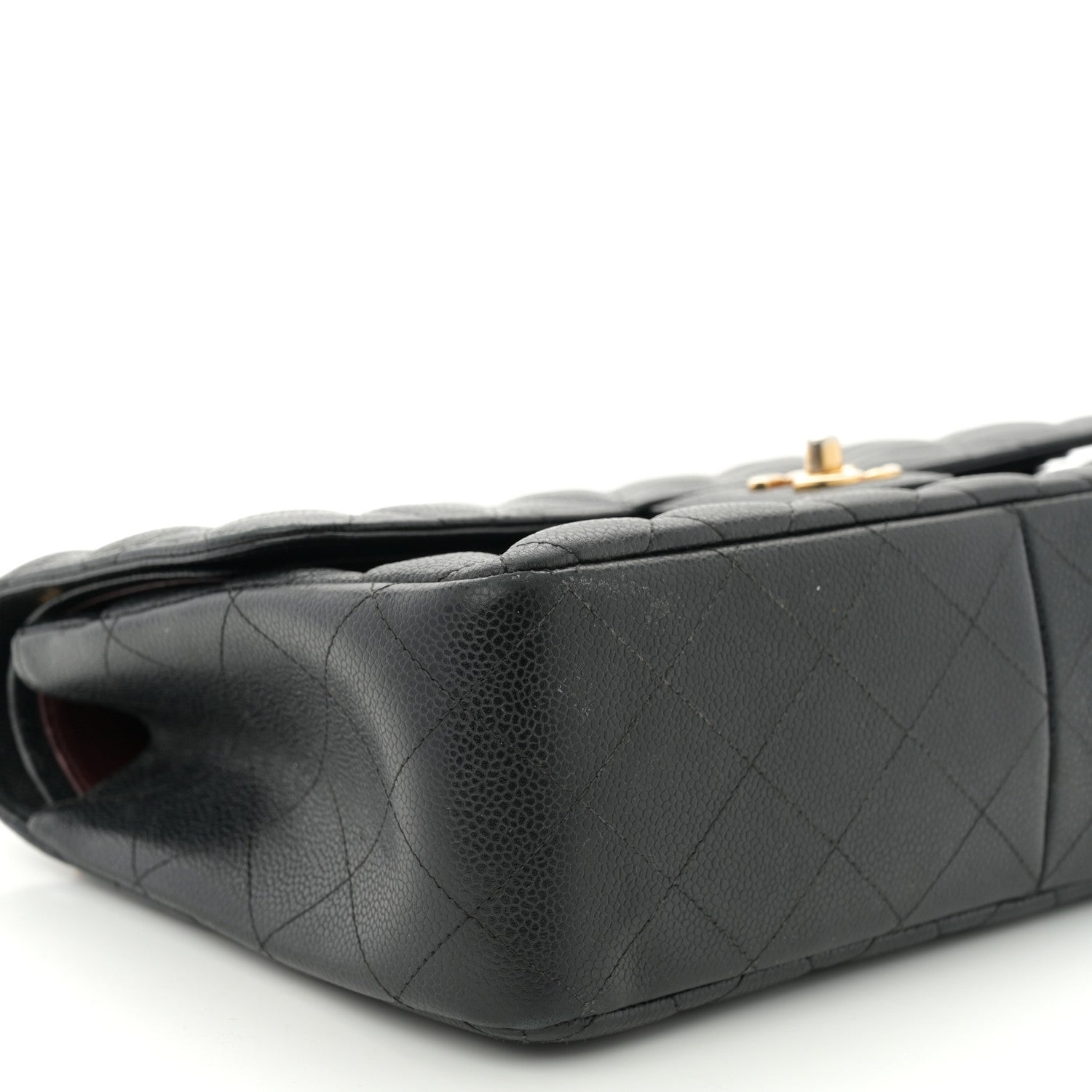 Chanel Caviar Quilted Jumbo Double Flap Black 9 of 12