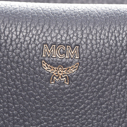 MCM Grained Calfskin Medium Milla Tote Phantom Grey 9 of 13