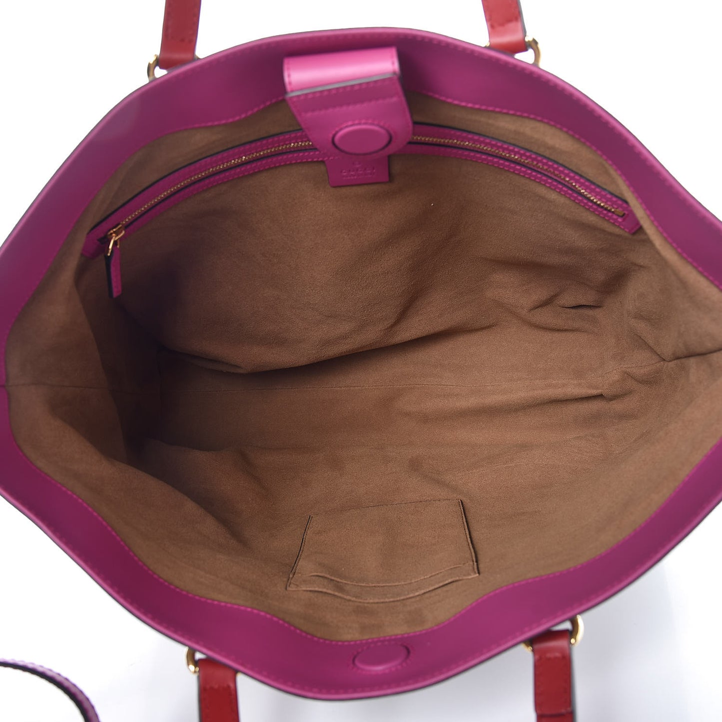 Soft GG Supreme Monogram Medium Crossbody Tote Beige Hibiscus Red New Rosette