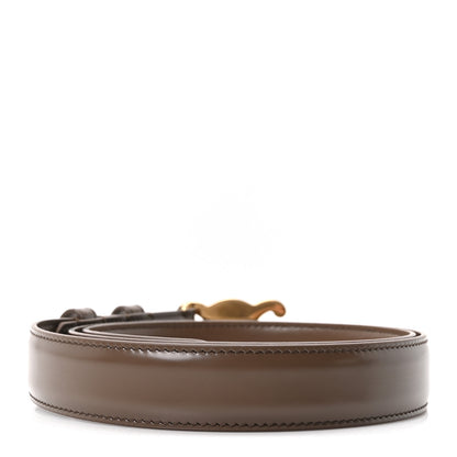 Celine Box Calfskin Small 18mm Triomphe Belt 85 34 Brown 2 of 7