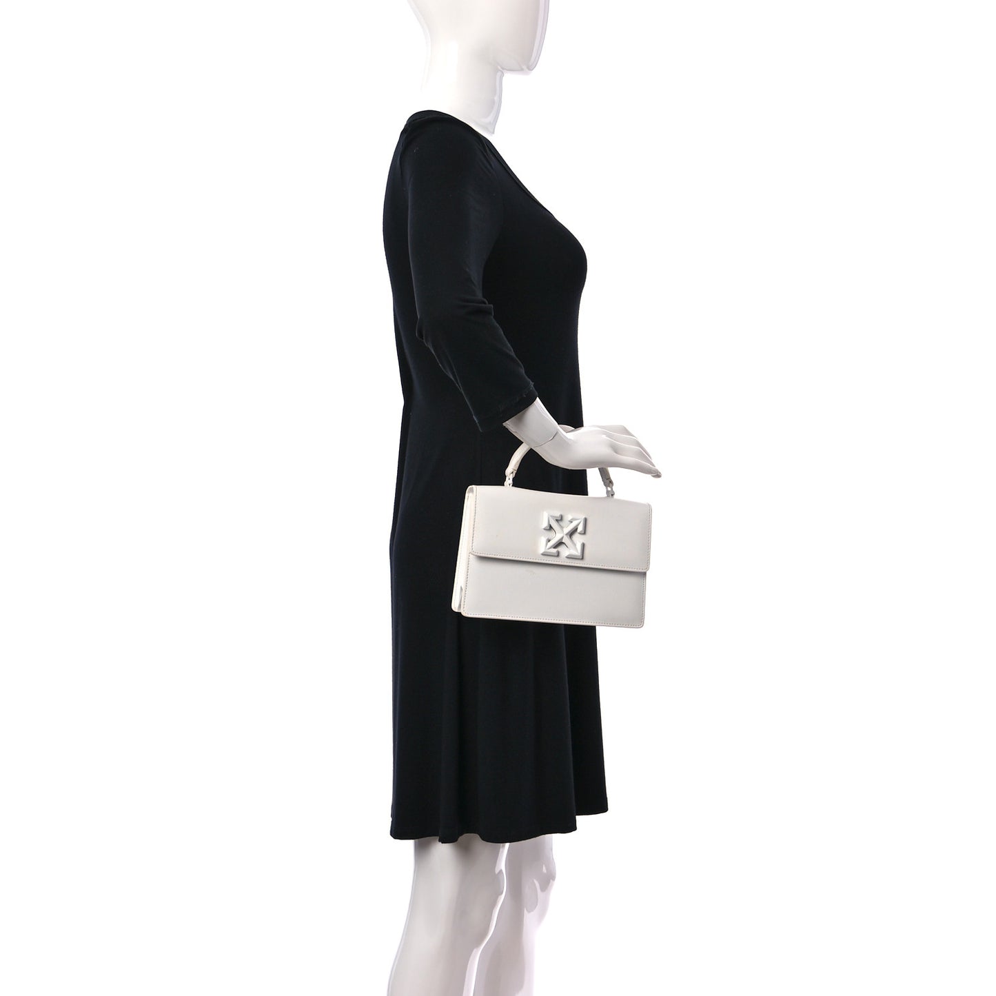 Saffiano Jitney 1.4 Top Handle Bag White