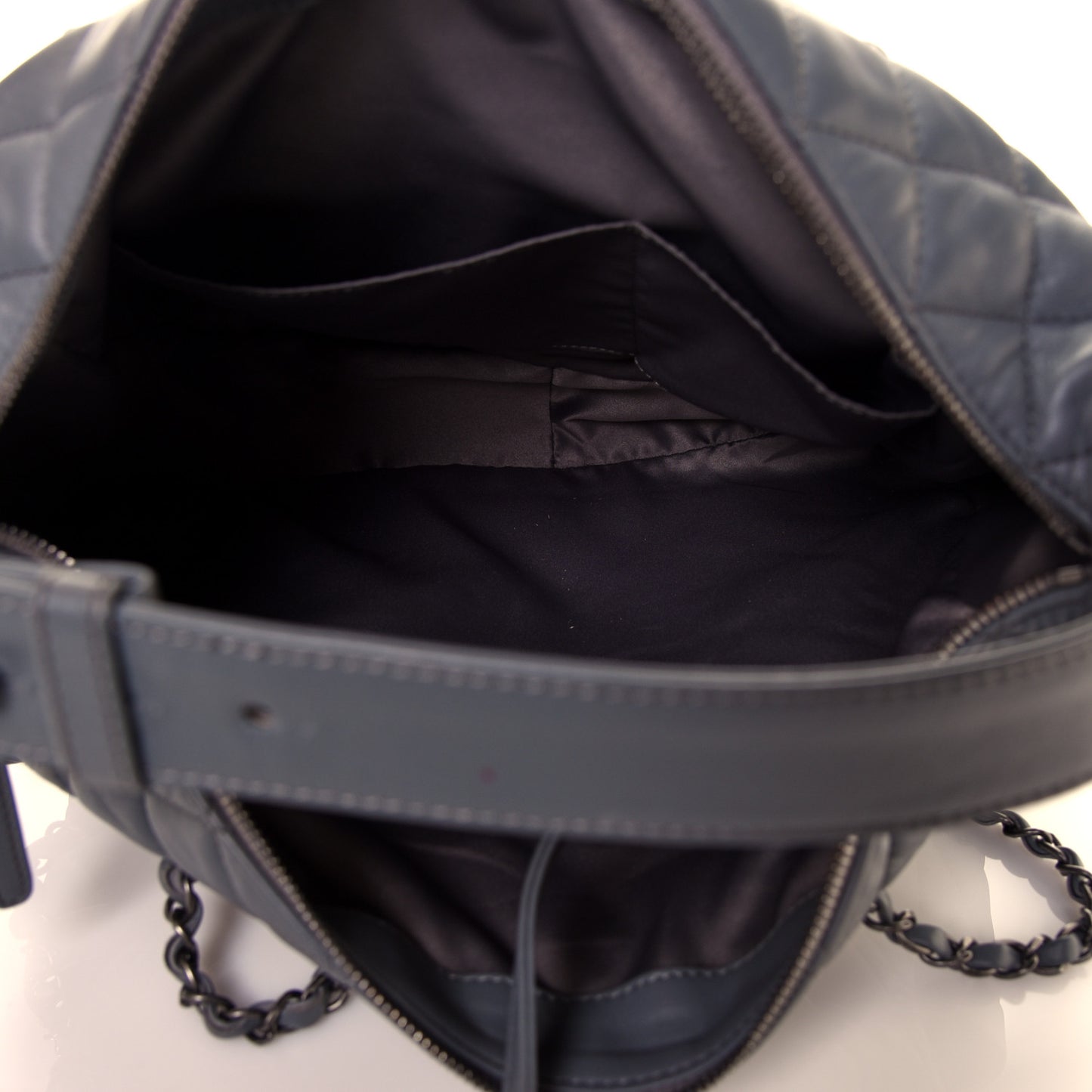 Lambskin Quilted Hobo Blue