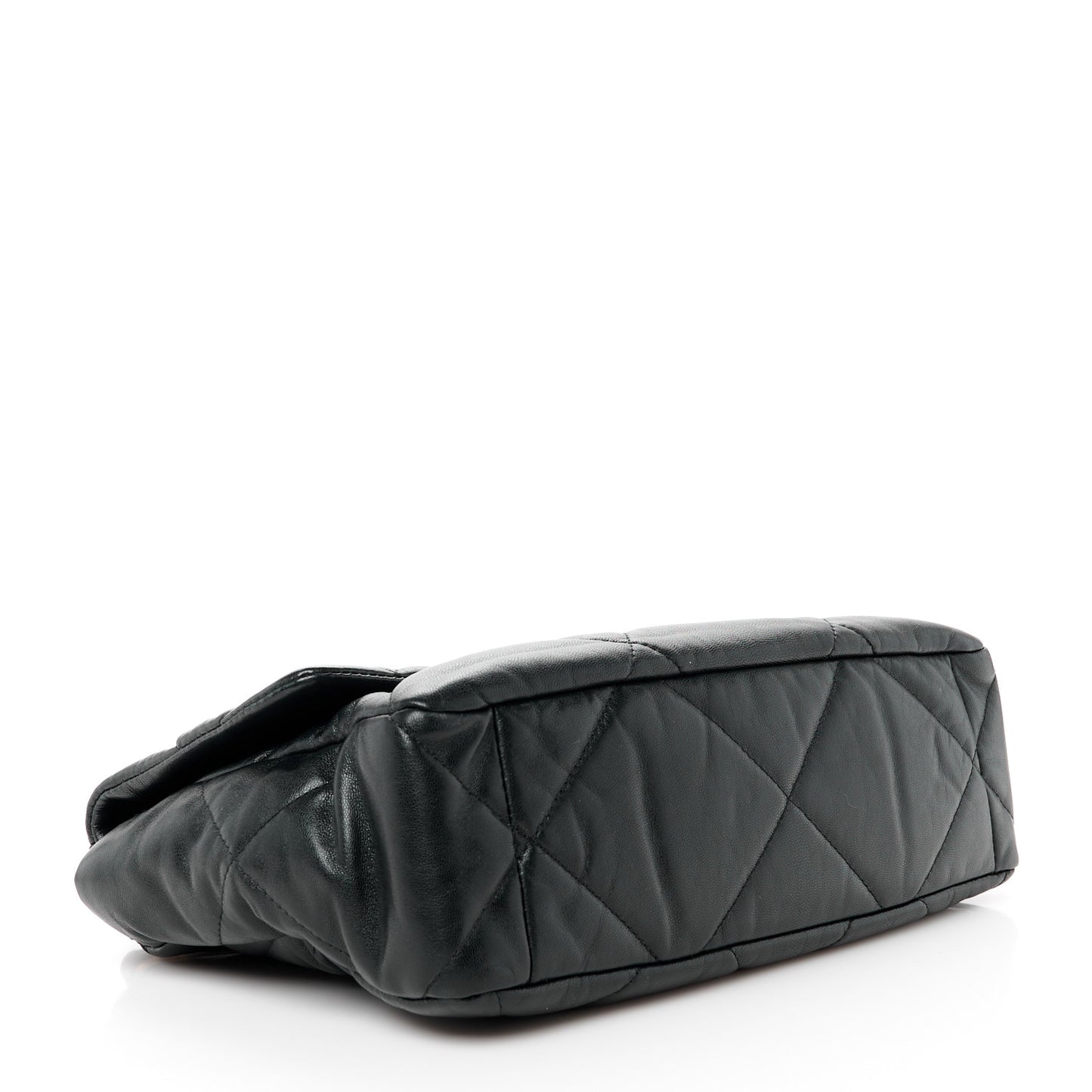 Lambskin Quilted Large Chanel 19 Flap Black
