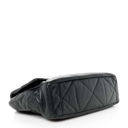 Chanel Lambskin Quilted Large Chanel 19 Flap Black 4 of 11