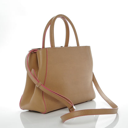 Fendi Vitello Elite Light Bulb Charm Petite 2Jours Tote Cuoio 3 of 8