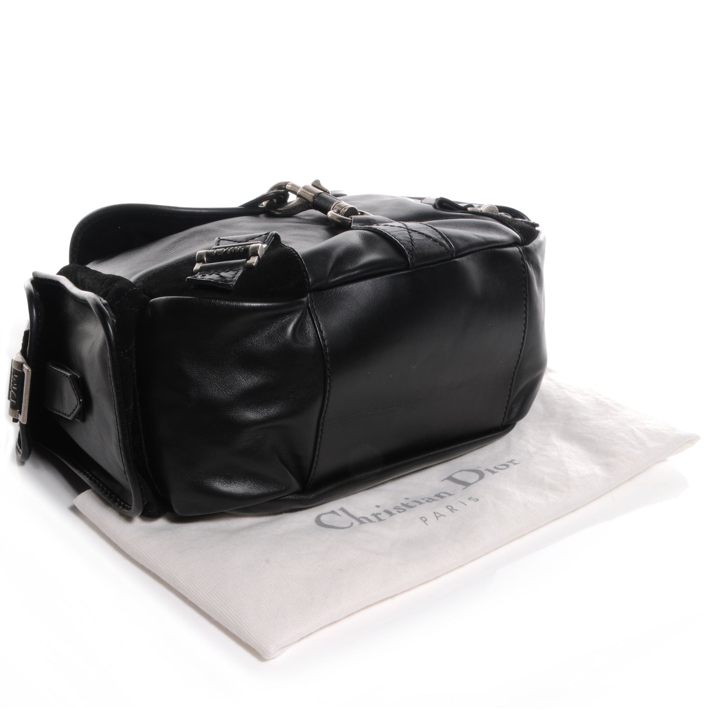 Leather Suede Rebelle Hobo Black