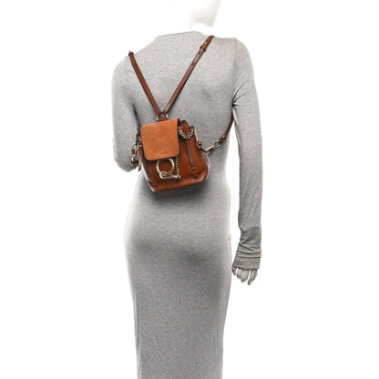 Chloe Suede Calfskin Mini Faye Backpack Tan 2 of 10