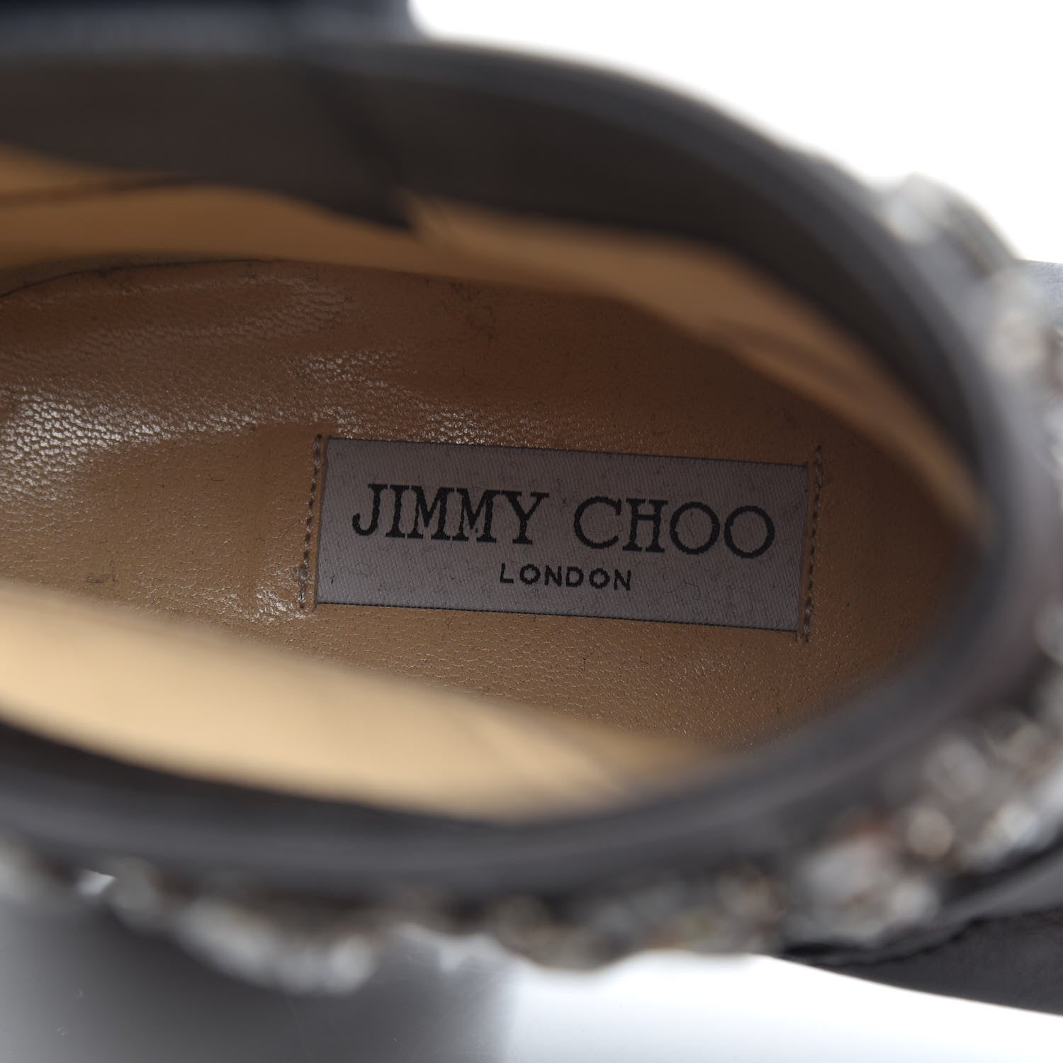Jimmy Choo Calfskin Crystal Embellished Youth Biker Boots 39.5 Black 6 of 7