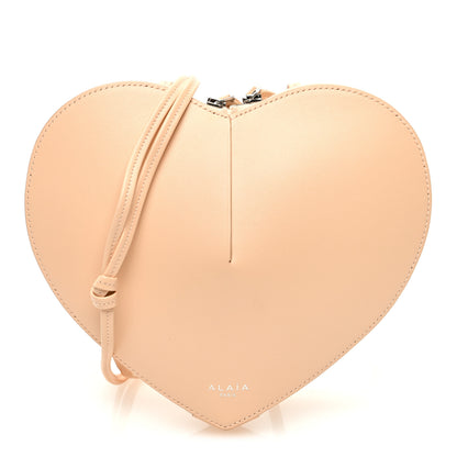 Alaia Calfskin Le Coeur Bag Peche 1 of 8
