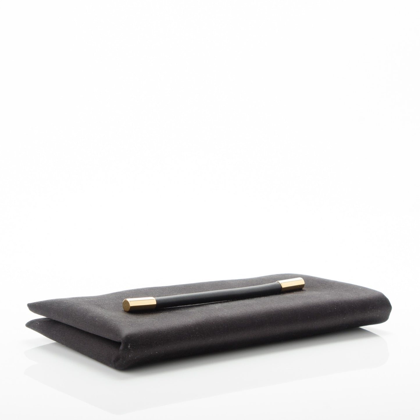 TOM FORD Silk Small Clutch With Handle Black