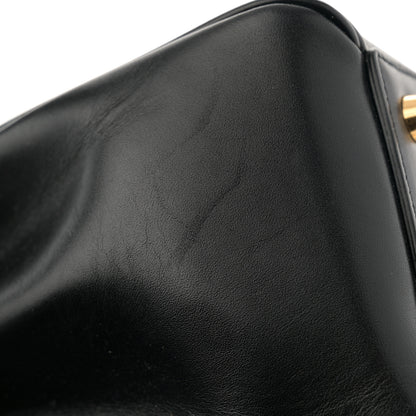 Celine Satinated Calfskin Small 16 Top Handle Bag Black 13 of 13