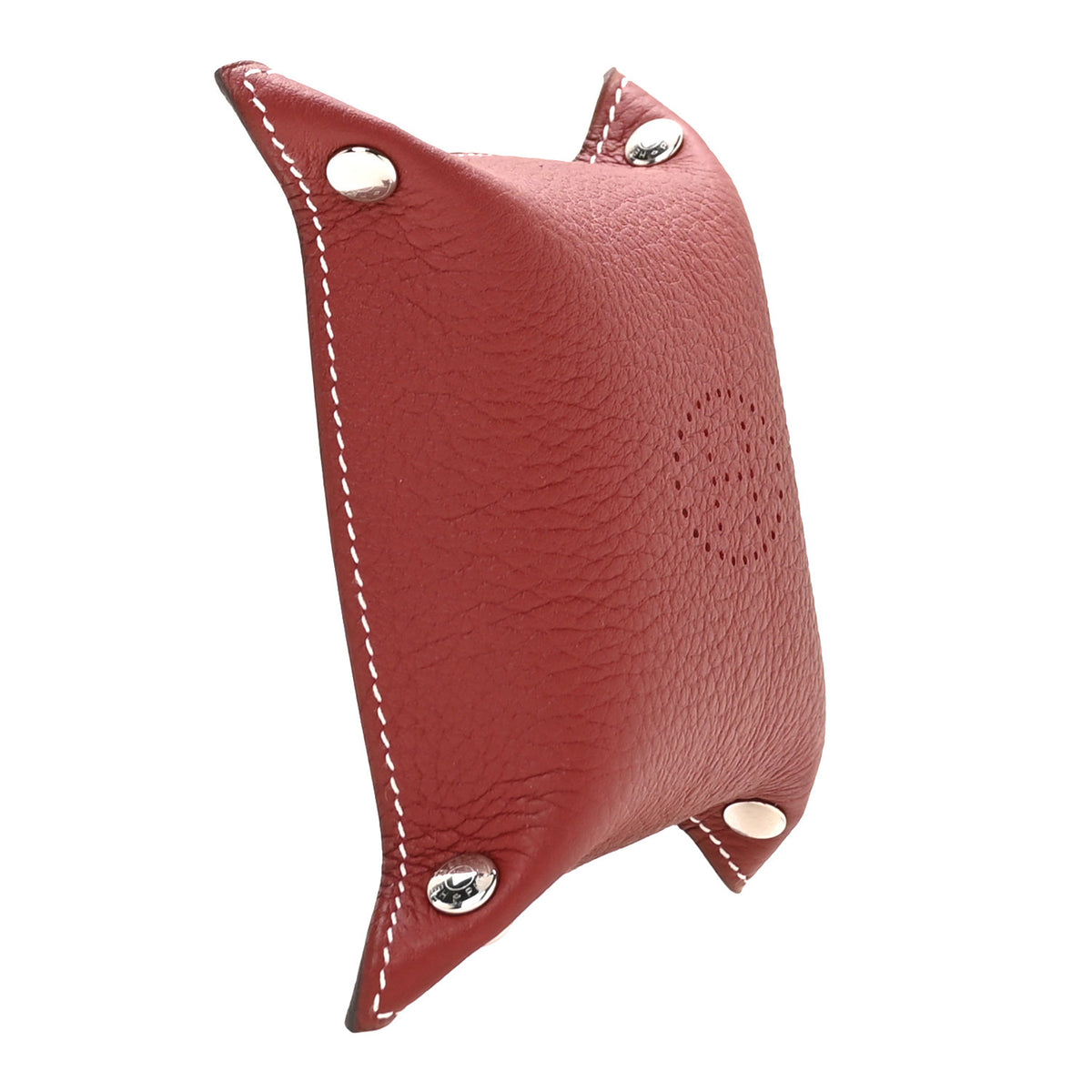 Hermes Taurillon Clemence Mini Mises et Relances Change Tray Rouge H 3 of 8