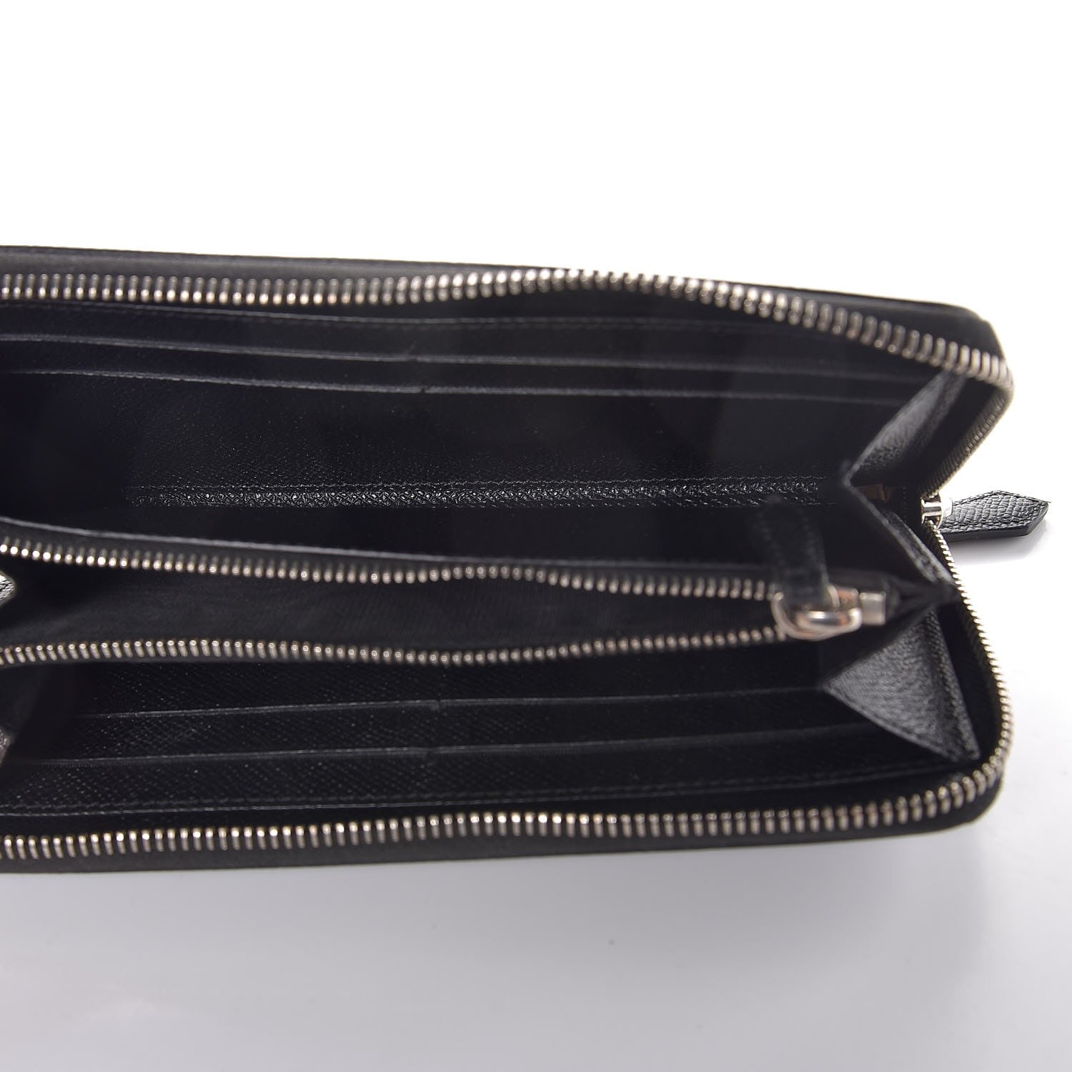Givenchy Grained Calfskin Zip Around Wallet Black 5 of 9