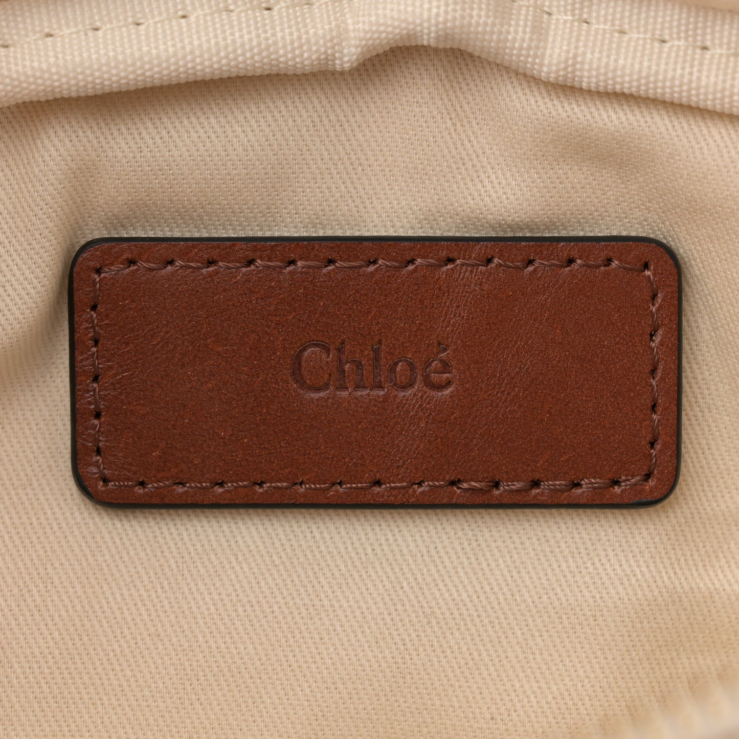 Cotton Calfskin Girls Woody Belt Bag Natural