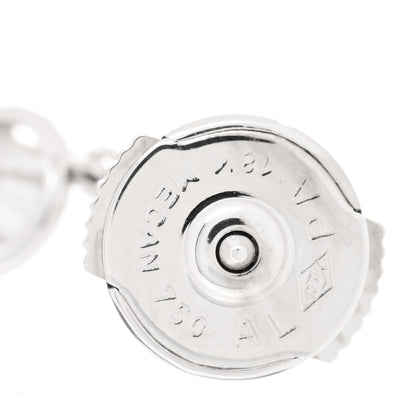 Van Cleef & Arpels 18K White Gold Diamond Palmyre Earrings 4 of 5