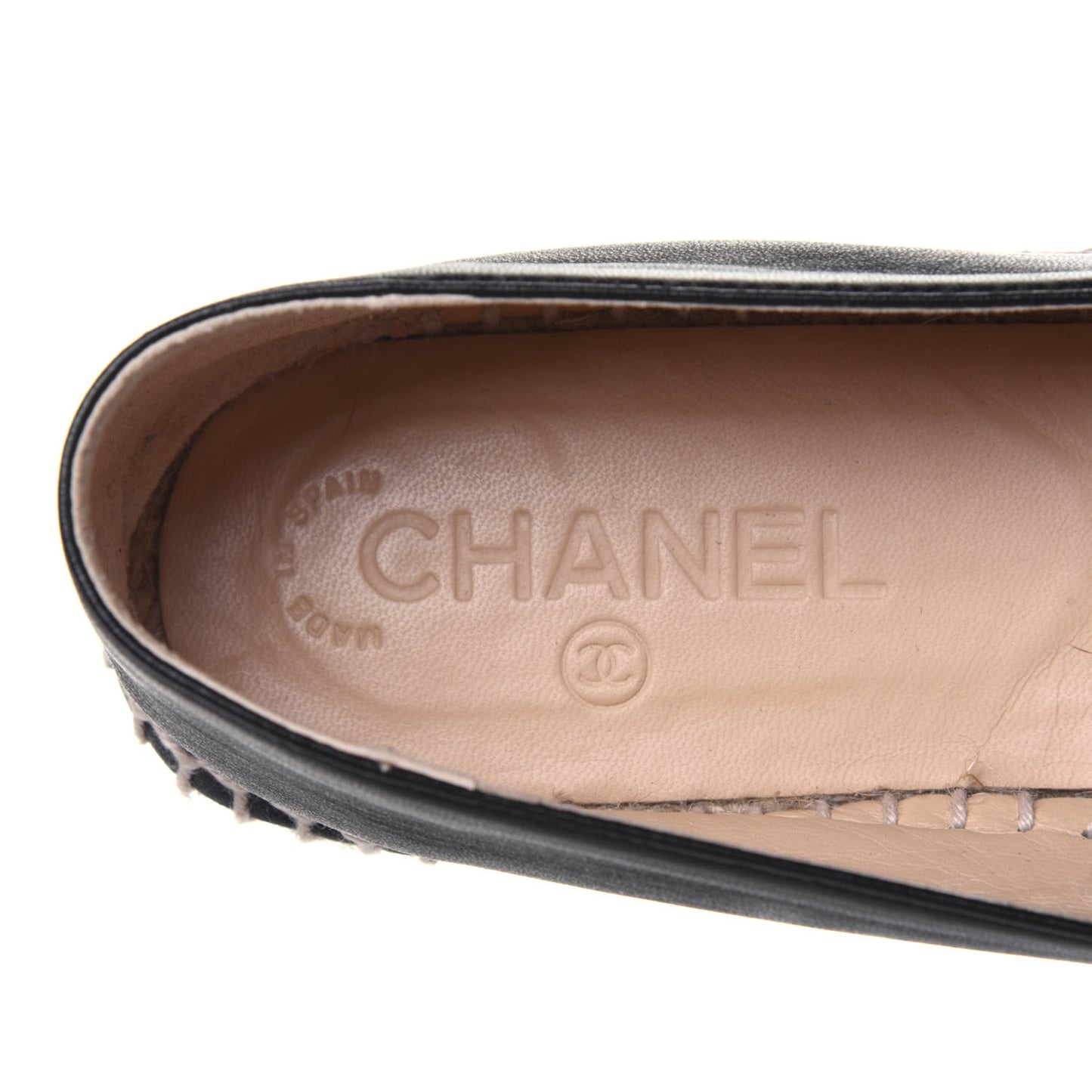 Lambskin CC Espadrilles 39 Black