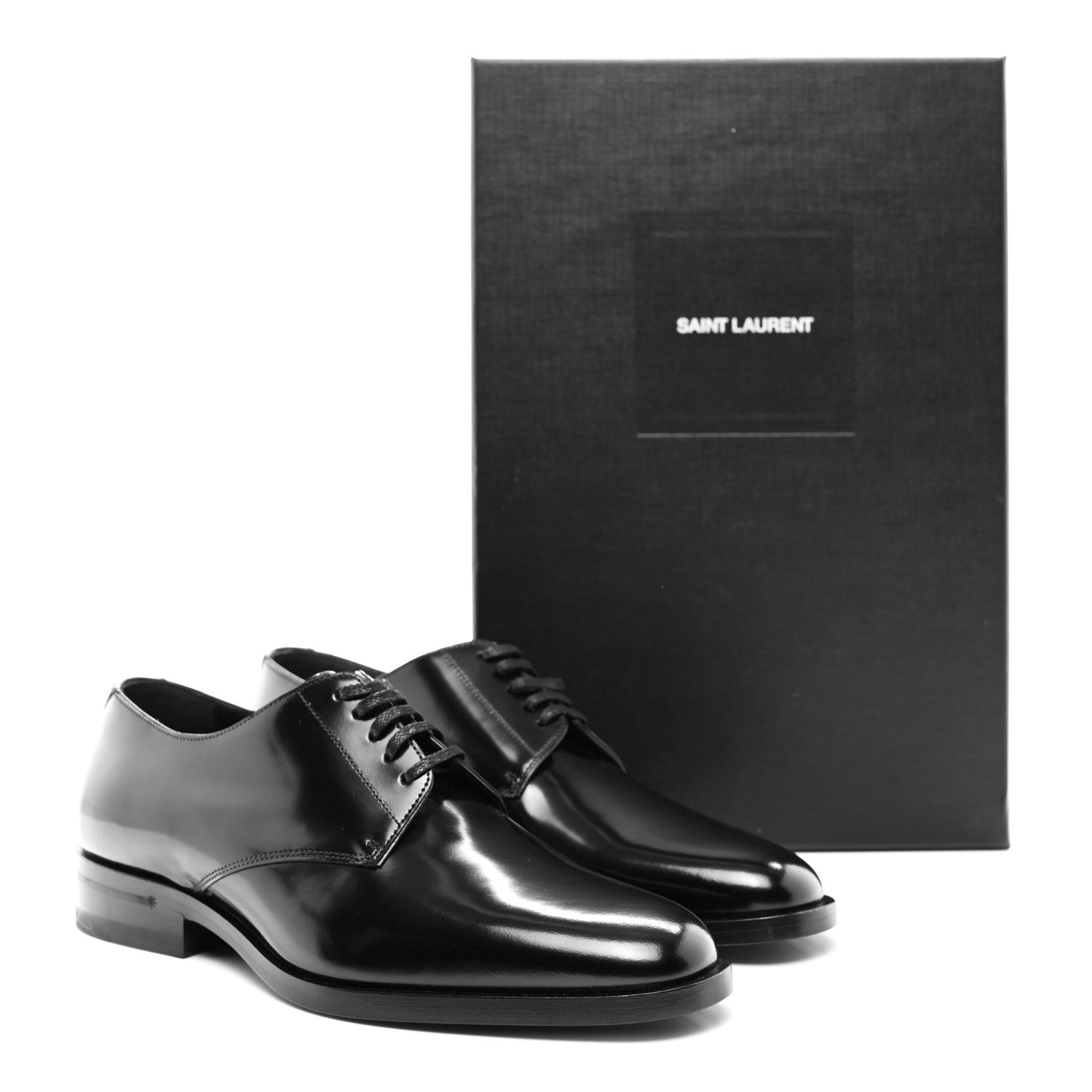 Saint Laurent Patent Calfskin Montaigne 25 Uniform 35.5 Black 9 of 9